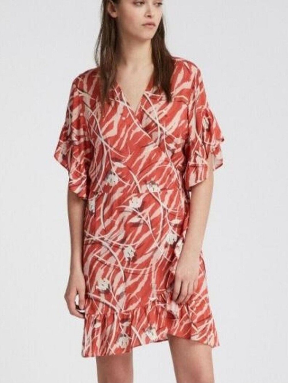 AllSaints Marlow Kazuno Floral Wrap Dress